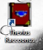 The Thievius Raccoonus icon on the desktop. Note the misspelling of "Thievius."