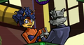 Sly and Carmelita at the end of Sly 3: Honor Among Thieves