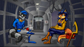 Sly and Carmelita talking at the end of Sly 2