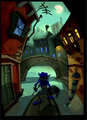 Sly Featured In Venice, Italy Concept Art From Sly 3: Honor Among Thieves.