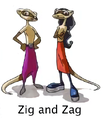 Concept art of Zig and Zag