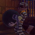 Sly in his Jailbird Costume