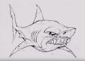 Concept art of shark.