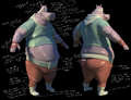 Concept art for Murray in Sly Cooper: Thieves in Time
