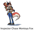 Concept art of Carmelita when she was known as "Chase"