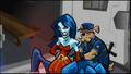 The Contessa being arrested for crimes when working for INTERPOL