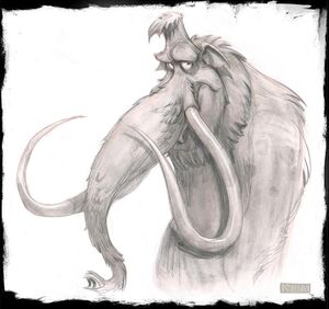 Woolly mammoth guard concept art from Thieves in Time.jpg