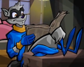 Sly Reading A Newspaper From "Goodbye My Sweet" Bonus Video From Sly 3.